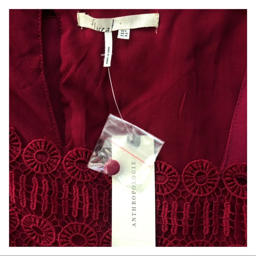 ANTHROPOLOGIE FLOREAT AVELINE LACE DRESS 6 - Picture 5 of 7